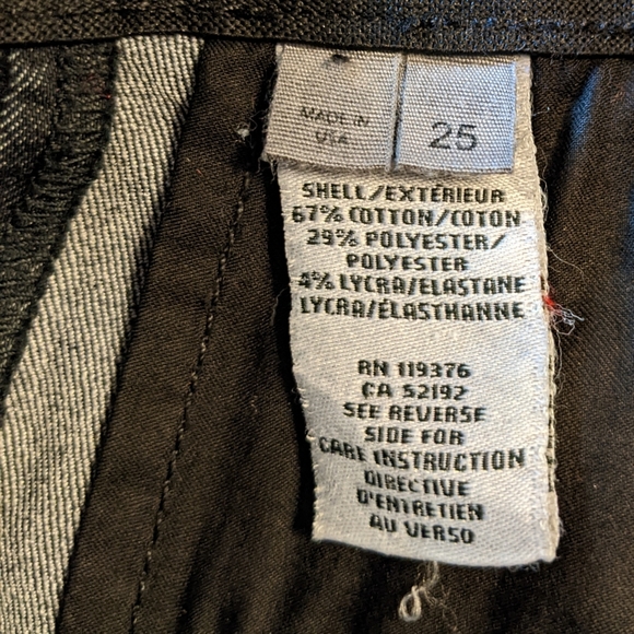 Helmut Lang wm's Size 25 X 24 Black Skinny coated Legging Jegging Ankle Pants - Picture 7 of 7